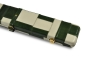 Preview: Green & Cream Patchwork Pattern ¾ Leather Snooker Cue Case